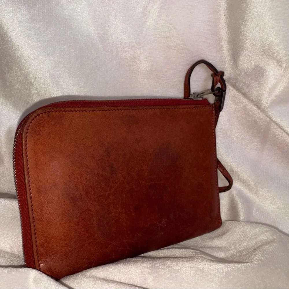 Hermès Zip Clutch Vintage, Rare Find, Excellent Condition-Rouge H- - Picture 7 of 16